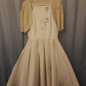 Disney cream colored vintage inspired dress
